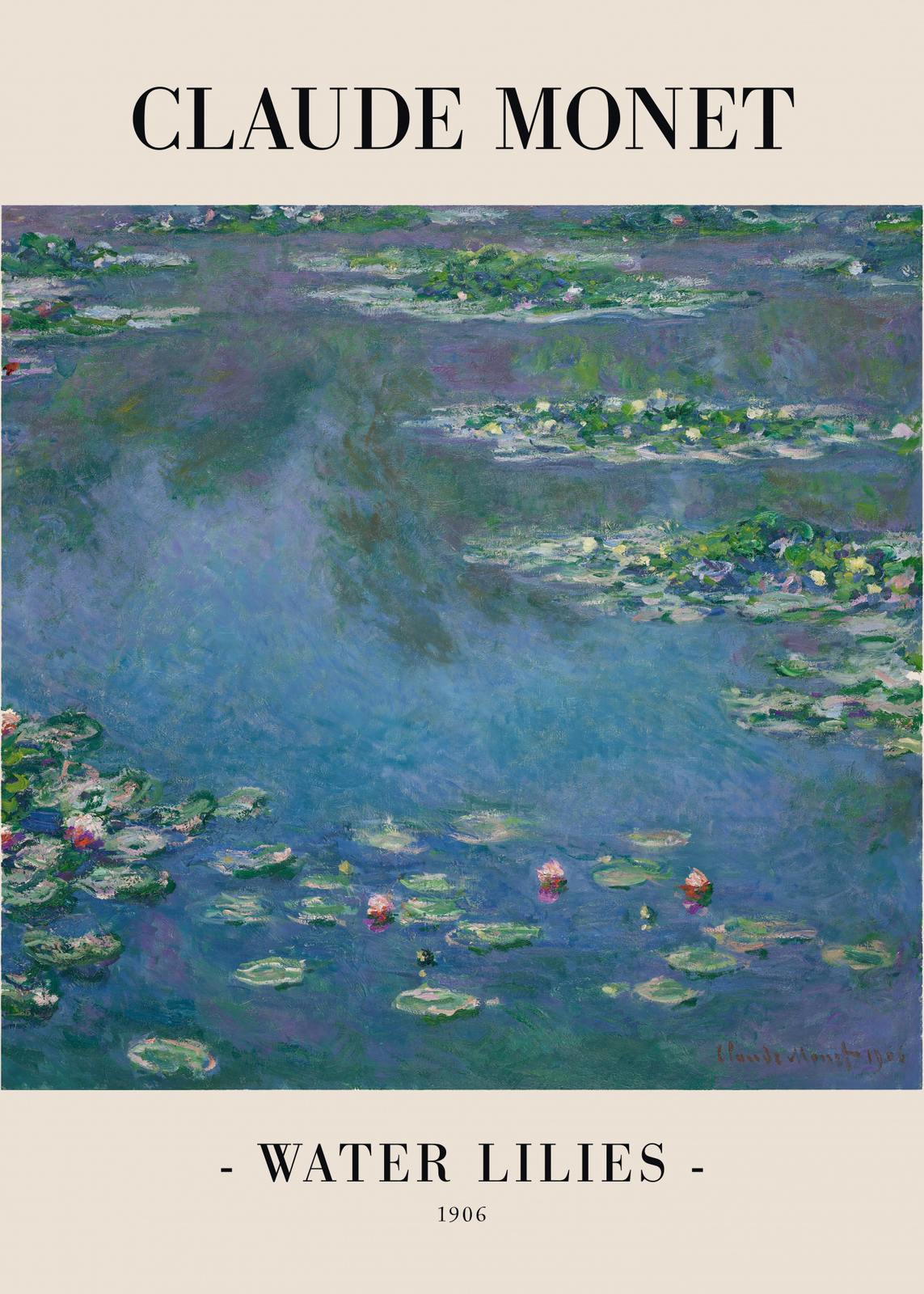 Plakat - Vannliljer av Claude Monet