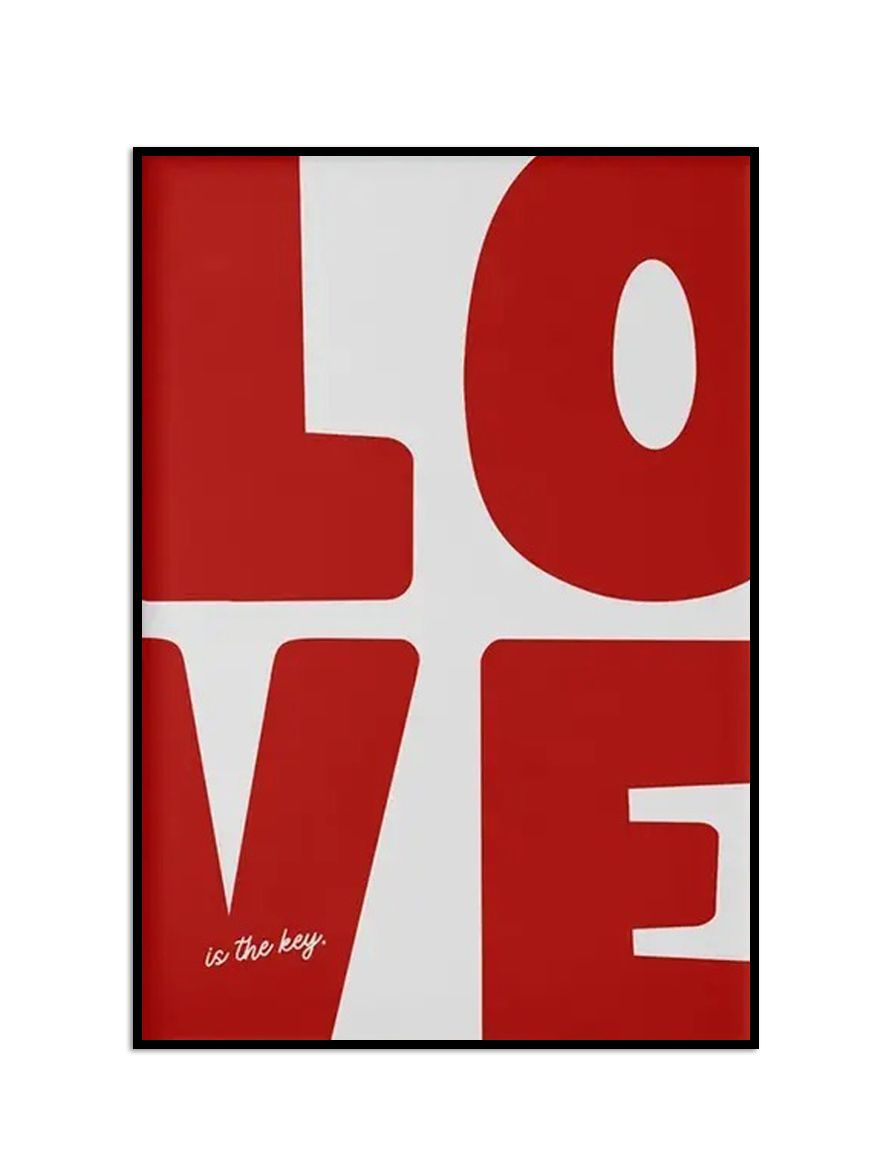 Plakat - Kjærlighet Typografi