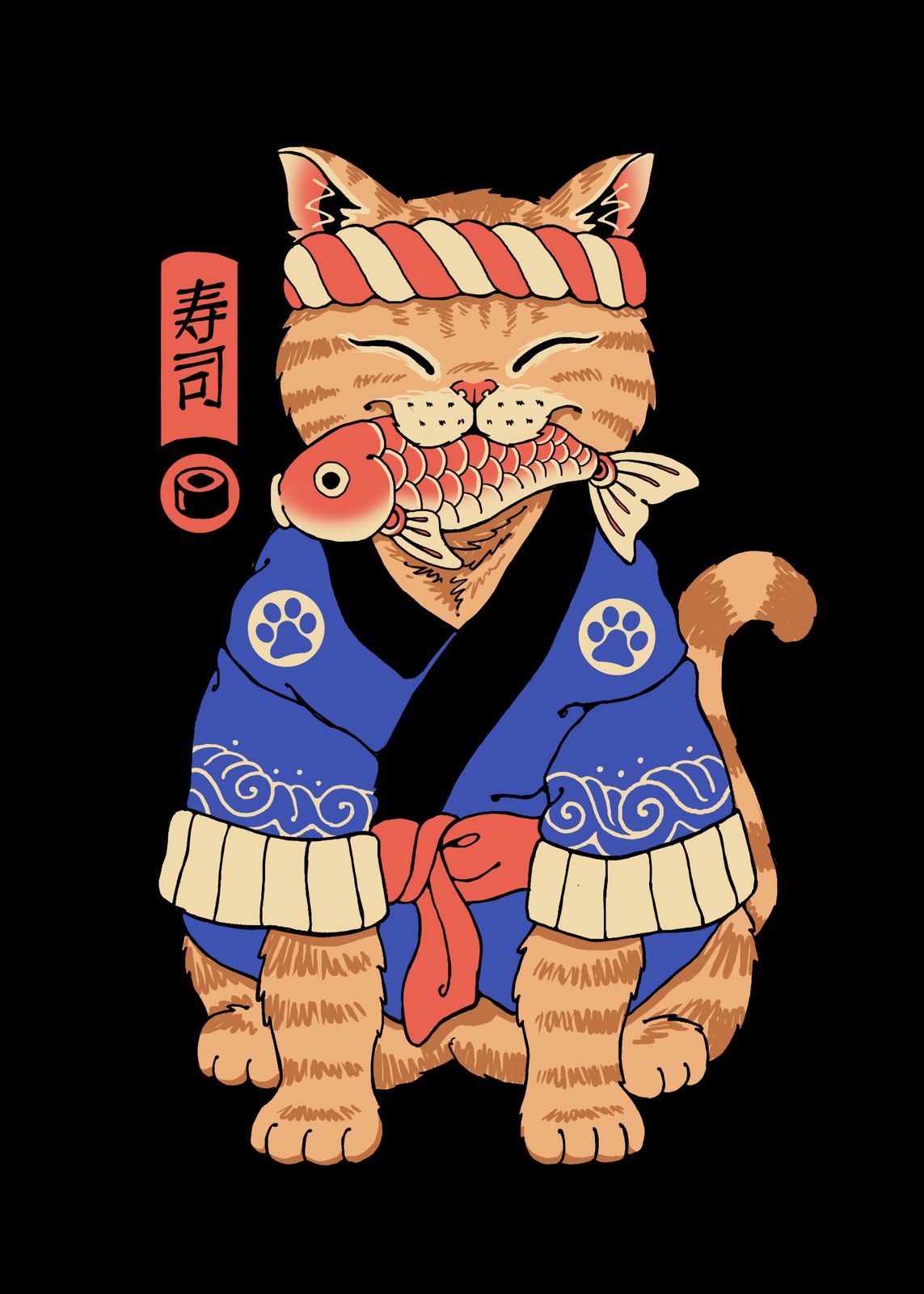 Plakat - Sushi Katt
