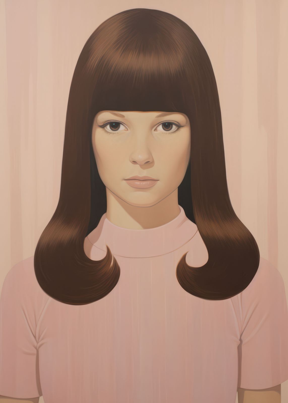 Plakat - Portrett i Rosa