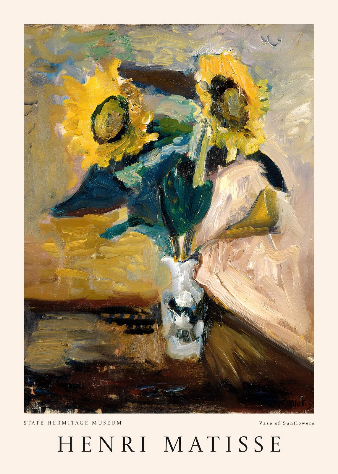 Plakat - Solsikkevase av Henri Matisse