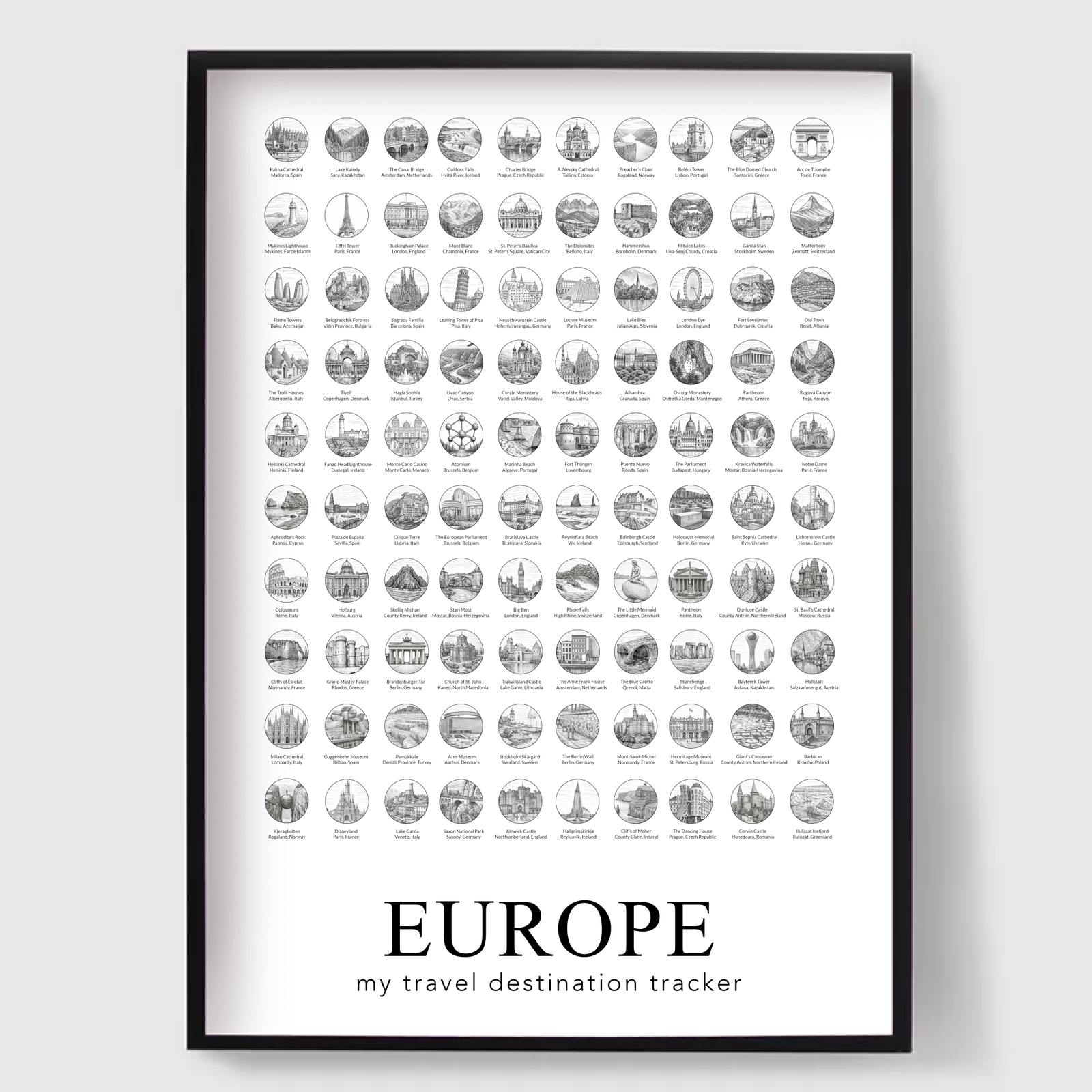 Europa Versjon 2 - 100 steder å besøke