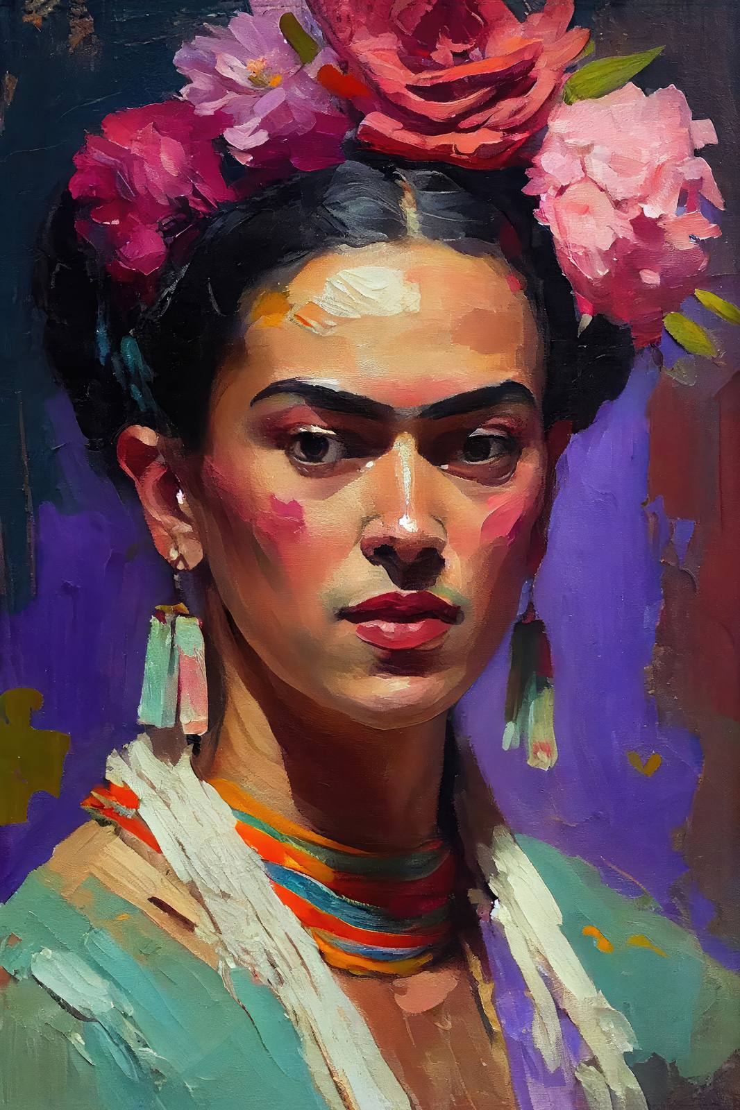 Plakat - Frida Kahlo Portrett