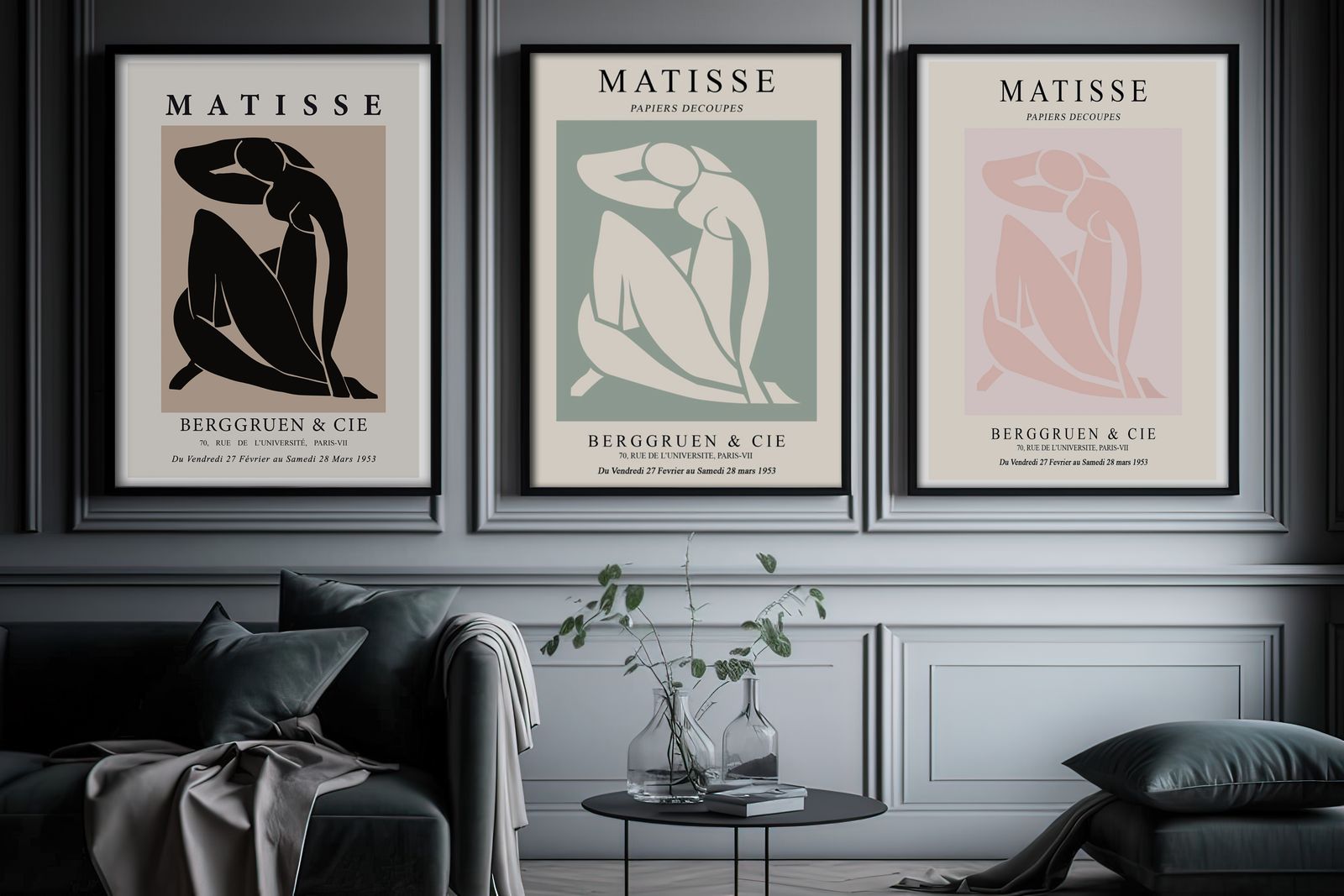 Poster - Matisse Cutouts / Sett på 3
