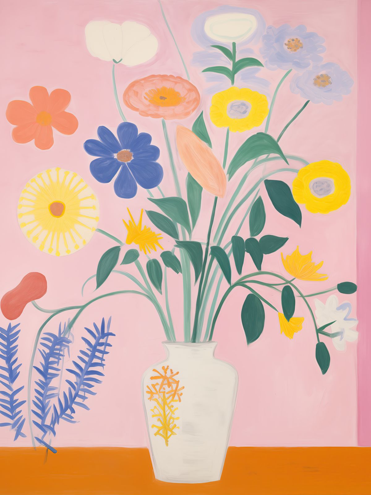 Plakat - Blomster Vase Kunst