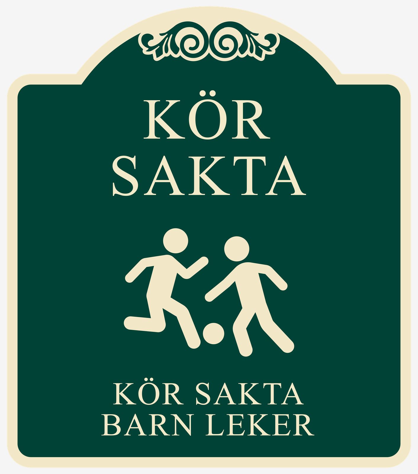 Sticker - Kjør Sakte Barn Leker