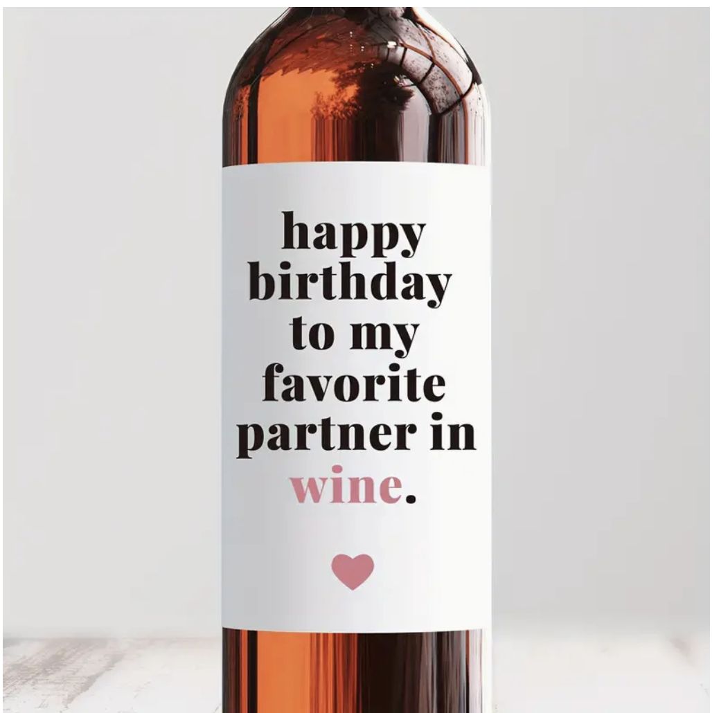 Flaskeklistremerke - Partner i Vin