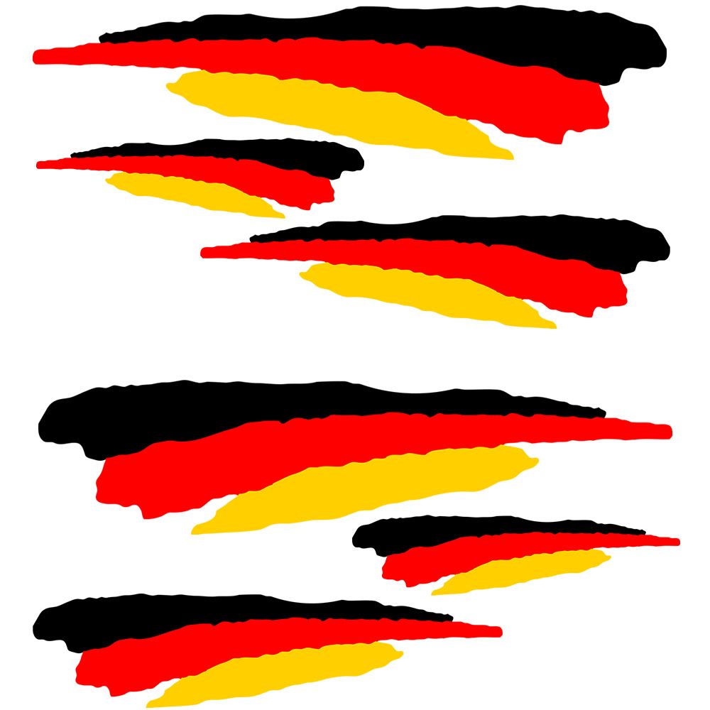 Tyskland Flagg - Klistremerke