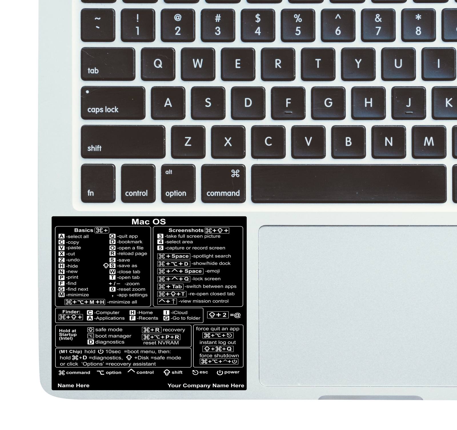 Klistremerke - Mac OS-tastatursnarveier