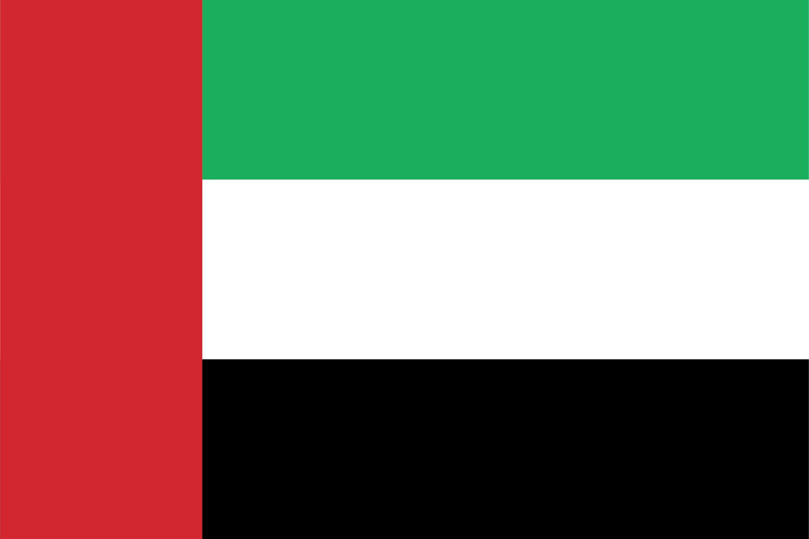 UAE Flagg - Klistremerke