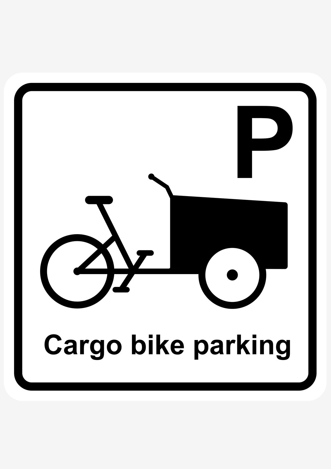 Klistremerke - Laste sykkelparkering