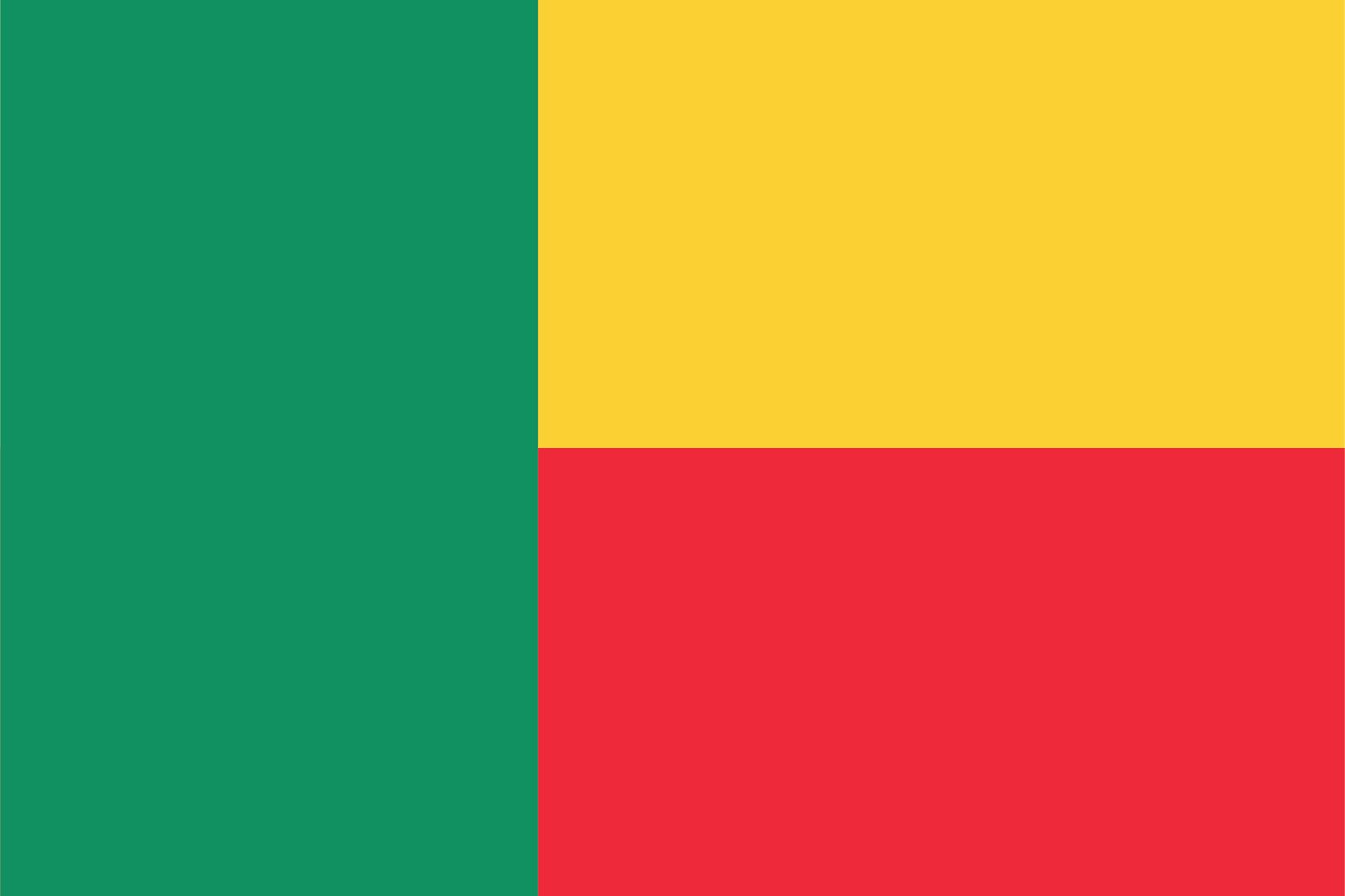 Benin Flag - Sticker
