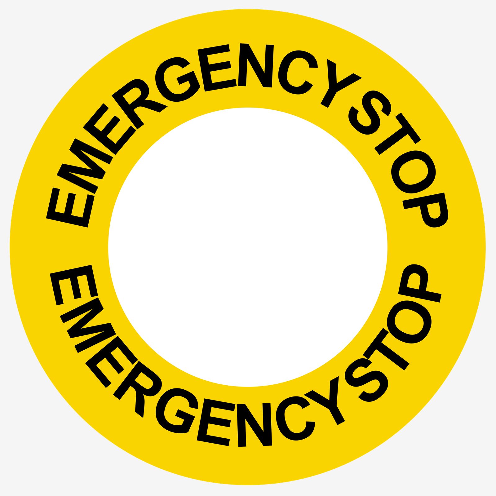 Sticker - Nødstopp