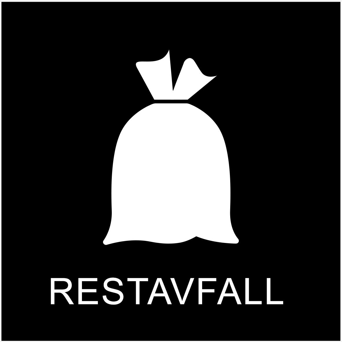 Sticker - Residualavfall