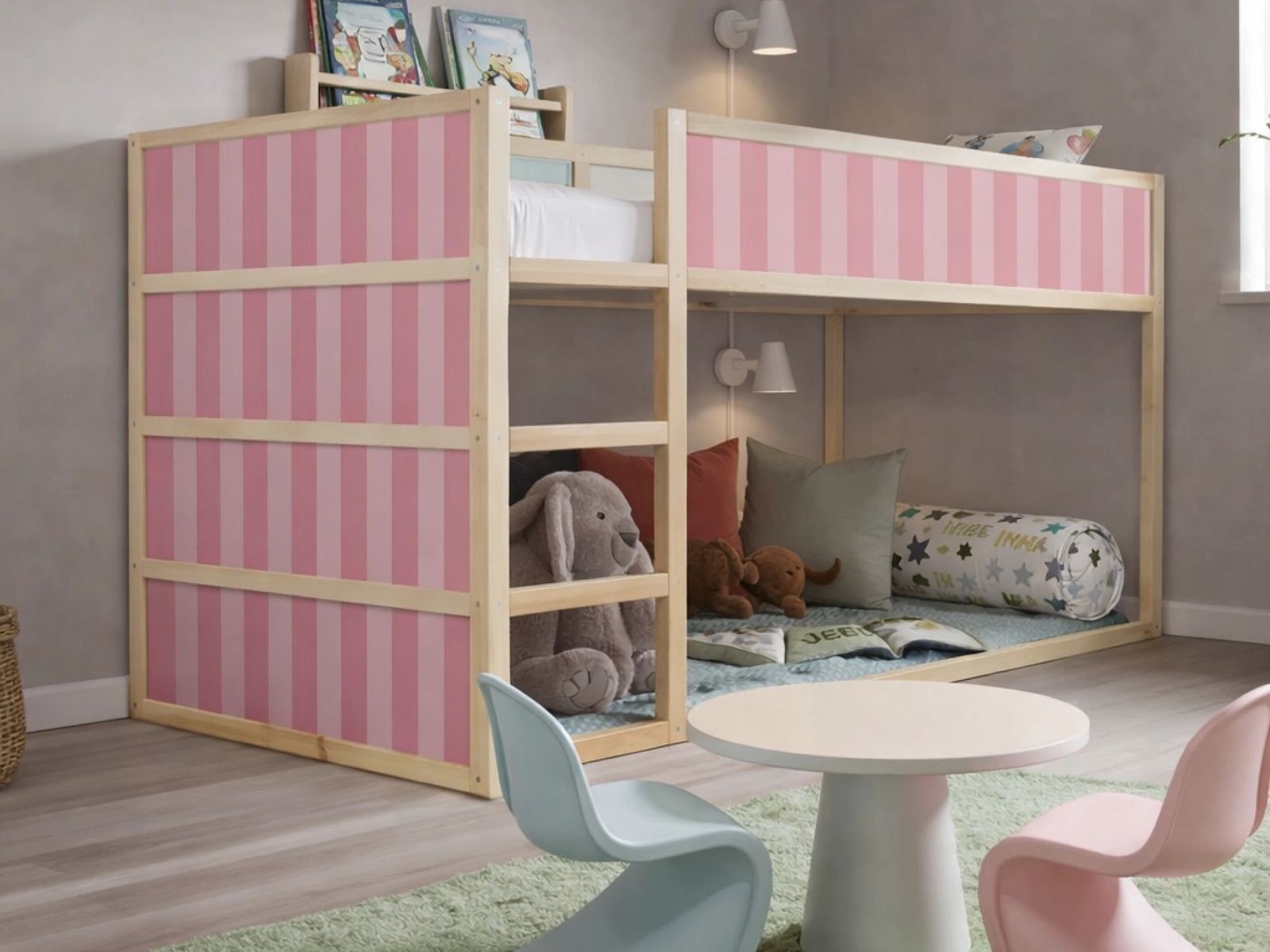 Selvklebende klistremerker - for Ikea KURA seng / Spesialtilpassede striper