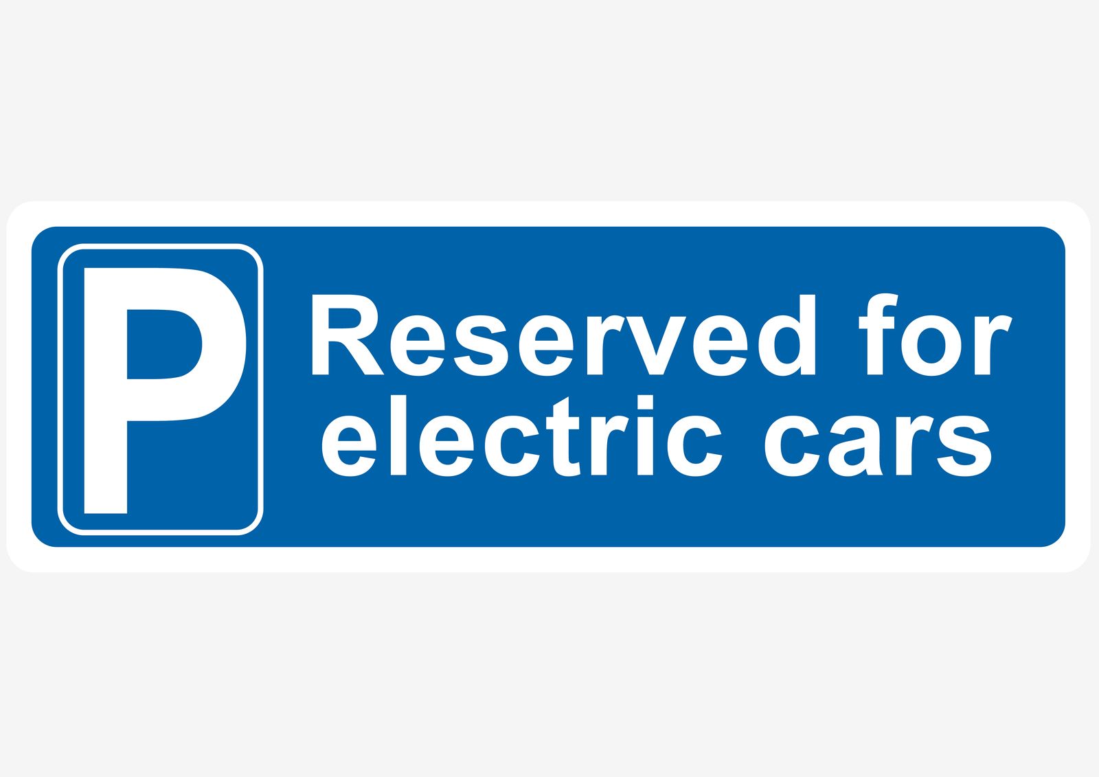 Sticker - Reservert for Elbiler