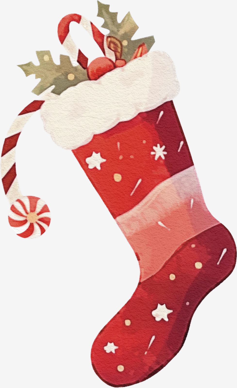 Julesokk Klistremerke