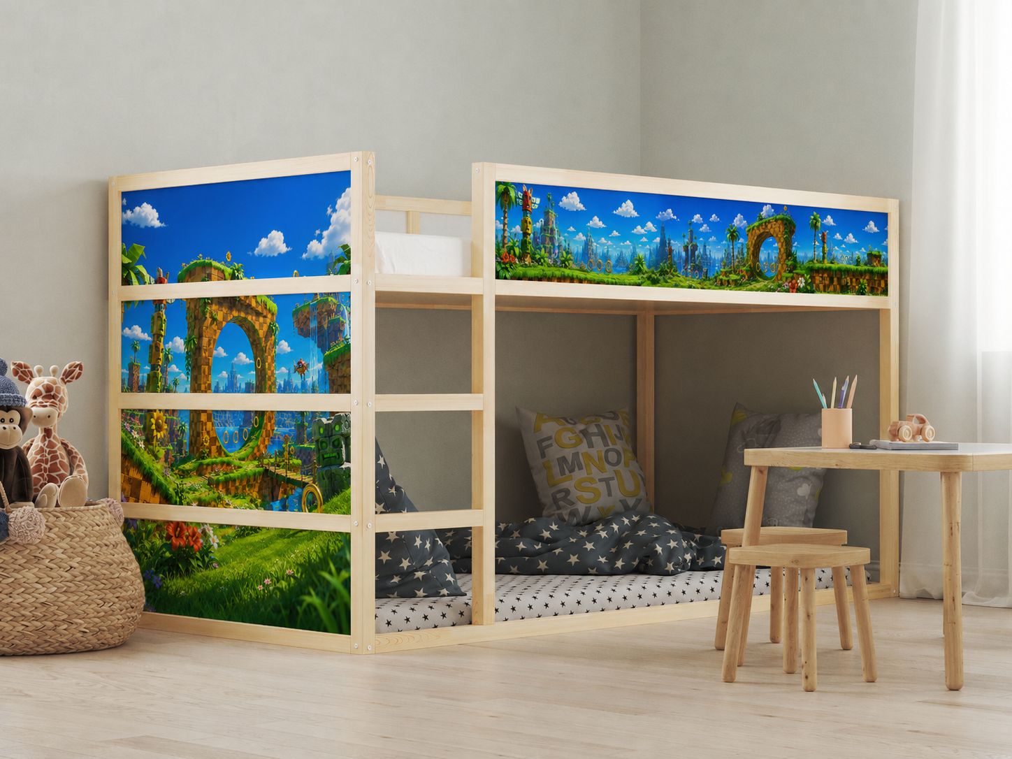 Selvklebende Klistremerker - for Ikea KURA seng / - Klistremerke - Spillverden
