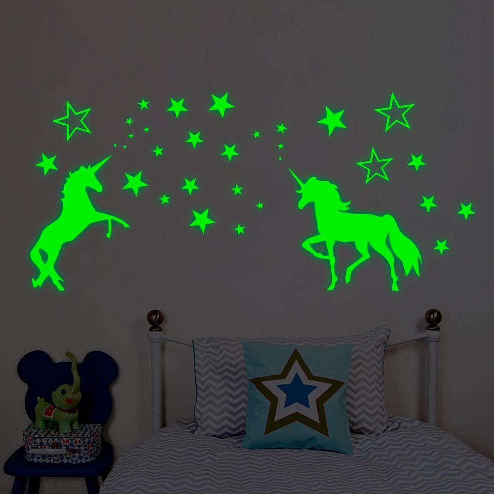 Wall Stickers - Unicorn / Glow in the Dark