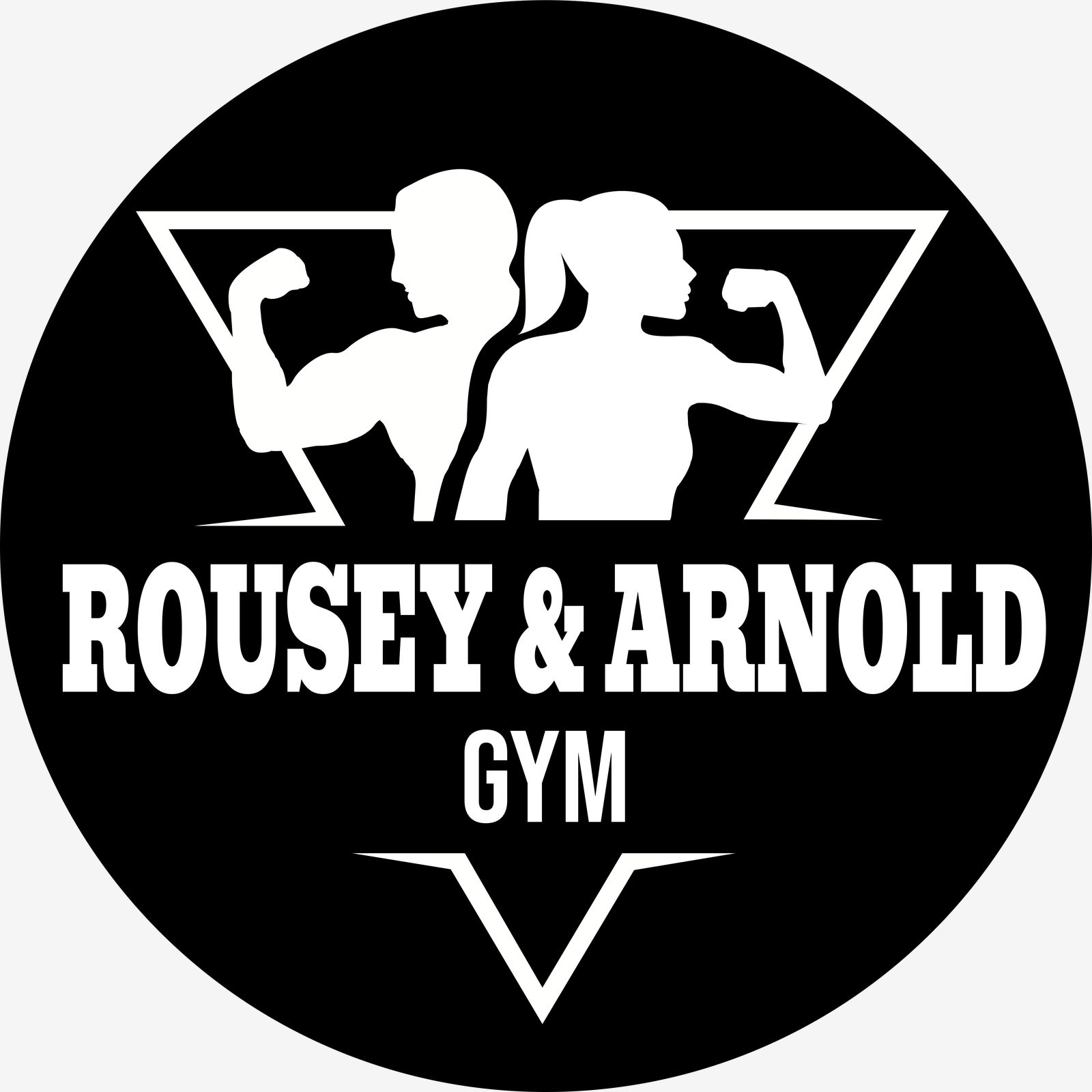 Veggklistremerke - Gym Silhouette