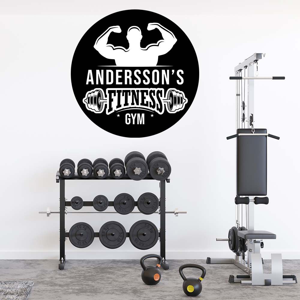 Veggklistremerke - Fitness Gym