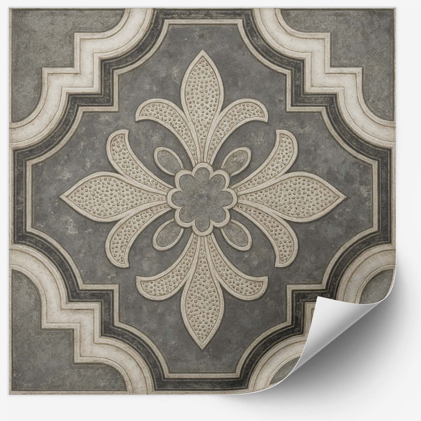 Fliseklistremerke - Elegant Blomstermotiv