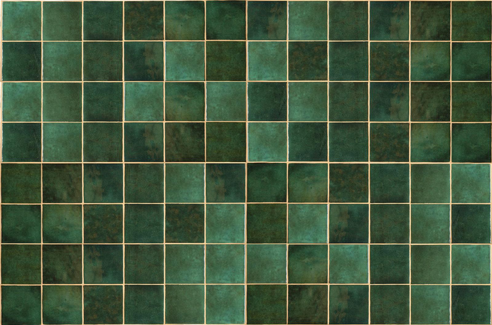 Fliseklistremerke - Grønt Mosaikkdesign