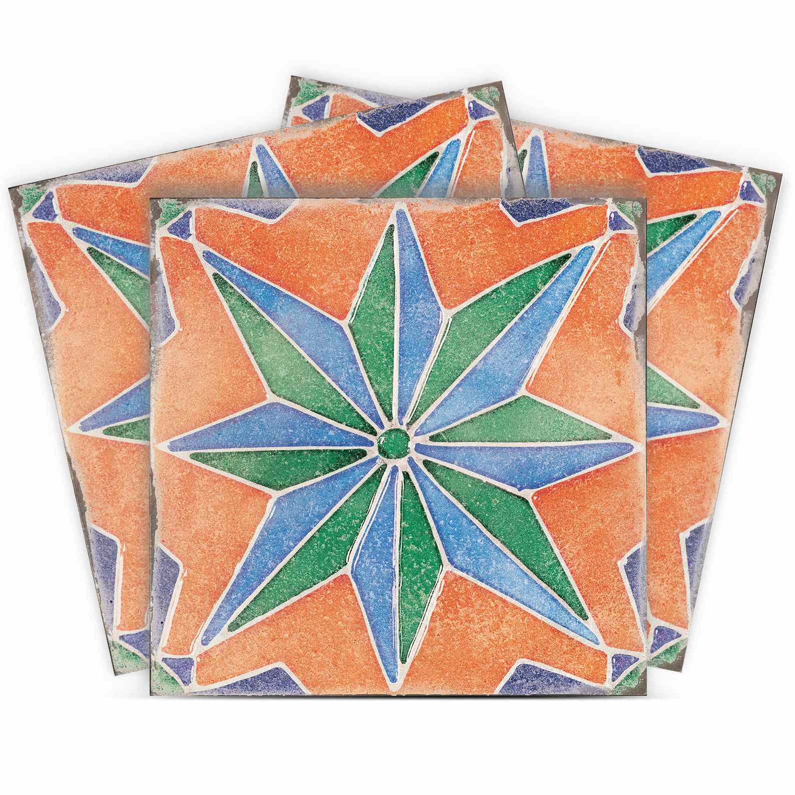 Fliseklistremerke - Stjernemosaikkdesign