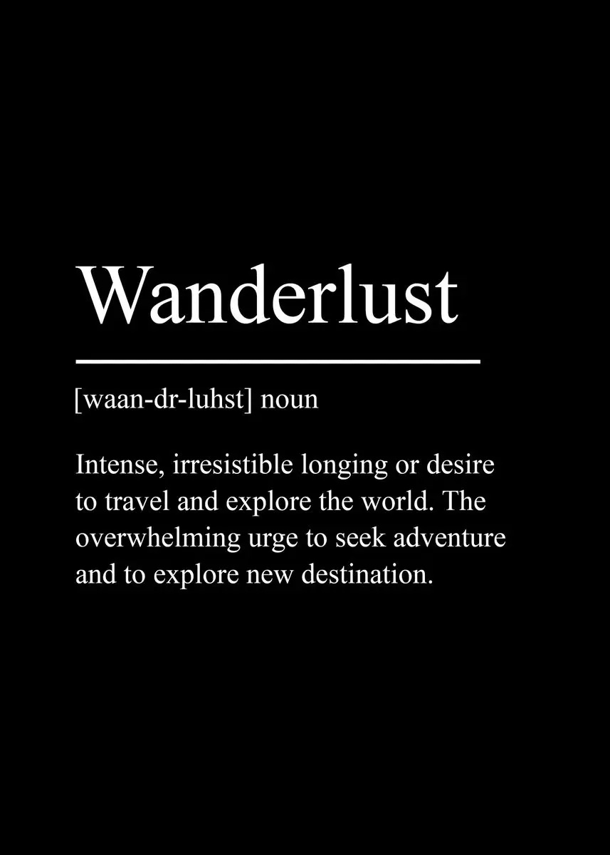 Plakat – Wanderlust